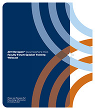 Revopan Faculty Forum Speaker Training Webcast Binder Cover