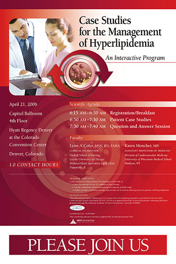 Merck Interactive CME Program Meeting Poster with Attachable Strips