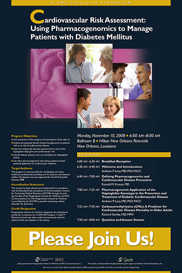 Merck CME Satellite Symposium Poster with Attachable Strips