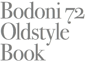 Bodoni 72 Oldstyle Book